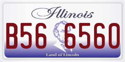IL license plate B566560