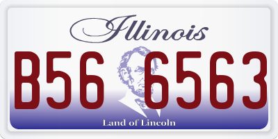 IL license plate B566563