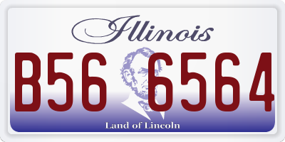 IL license plate B566564