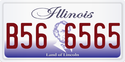 IL license plate B566565