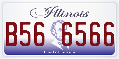 IL license plate B566566