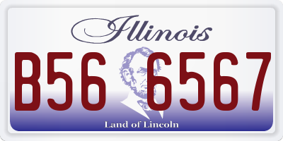 IL license plate B566567