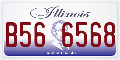 IL license plate B566568