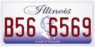 IL license plate B566569