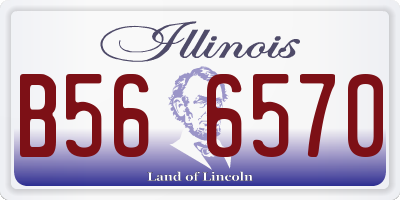 IL license plate B566570