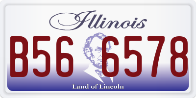 IL license plate B566578
