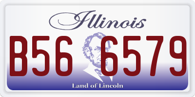 IL license plate B566579
