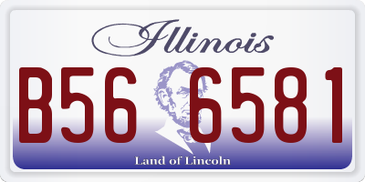 IL license plate B566581