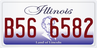 IL license plate B566582
