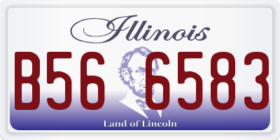IL license plate B566583