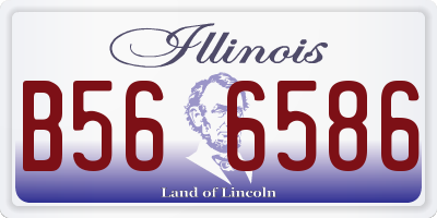 IL license plate B566586