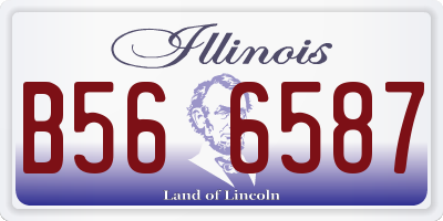 IL license plate B566587