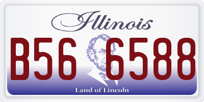 IL license plate B566588