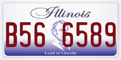 IL license plate B566589