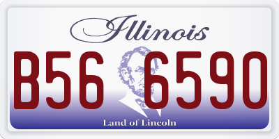 IL license plate B566590