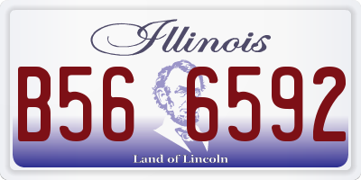 IL license plate B566592