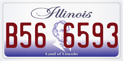 IL license plate B566593