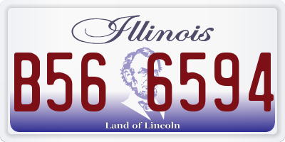 IL license plate B566594
