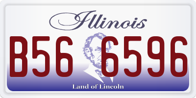 IL license plate B566596