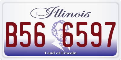 IL license plate B566597