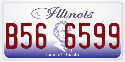 IL license plate B566599