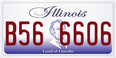 IL license plate B566606