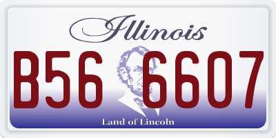IL license plate B566607