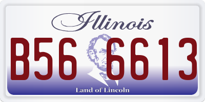 IL license plate B566613