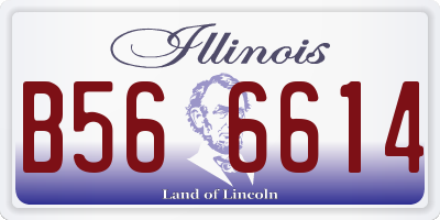 IL license plate B566614