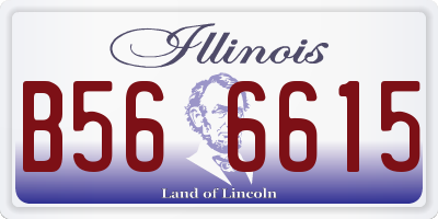 IL license plate B566615