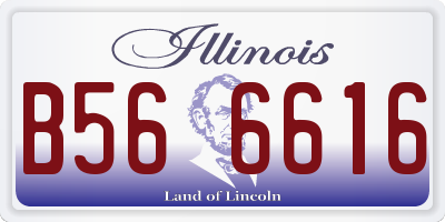 IL license plate B566616