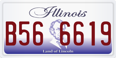 IL license plate B566619