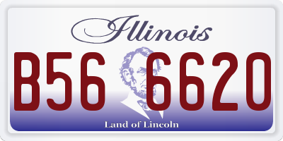 IL license plate B566620