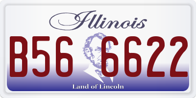 IL license plate B566622