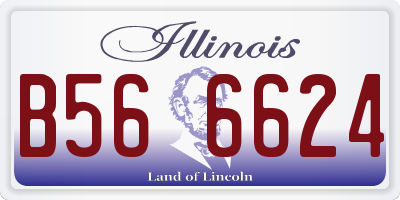 IL license plate B566624