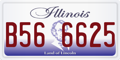 IL license plate B566625