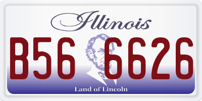 IL license plate B566626