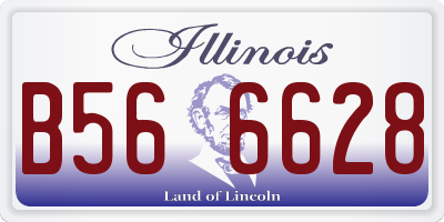IL license plate B566628