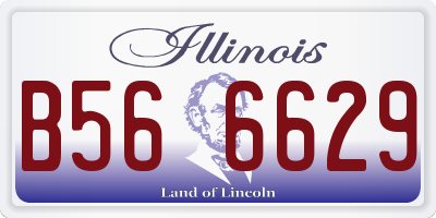 IL license plate B566629