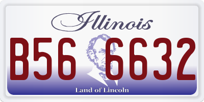 IL license plate B566632