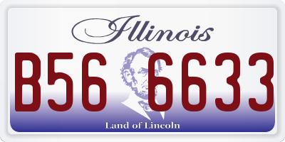 IL license plate B566633
