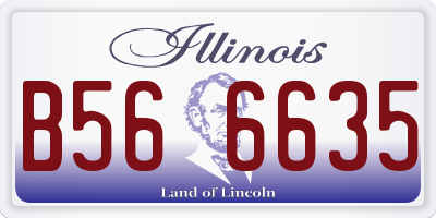 IL license plate B566635