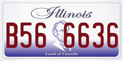 IL license plate B566636