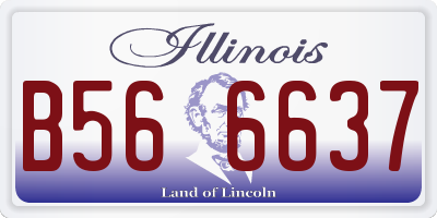 IL license plate B566637