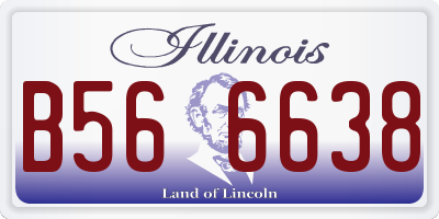 IL license plate B566638