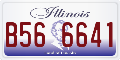 IL license plate B566641