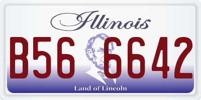 IL license plate B566642