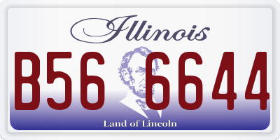 IL license plate B566644