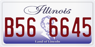 IL license plate B566645
