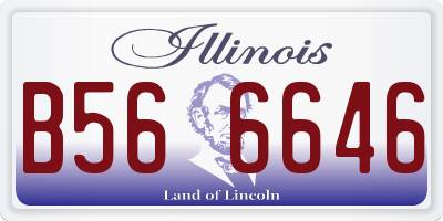 IL license plate B566646